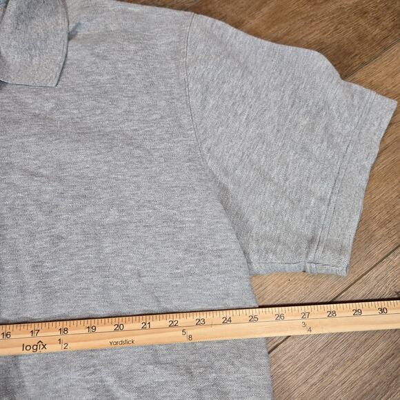 LL Bean Polo Shirt Mens XXL Tall Gray Short Sleeve Traditional Fit Casual Cotton - Picture 5 of 6